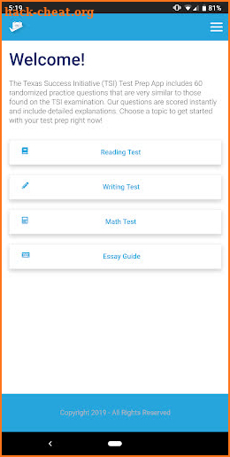 TSI® Test Prep screenshot
