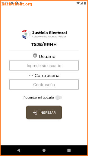 TSJE/RRHH - Justicia Electoral screenshot