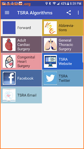 TSRA Decision Algorithms in Cardiothoracic Surgery screenshot