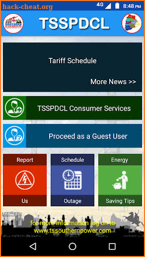 TSSPDCL screenshot