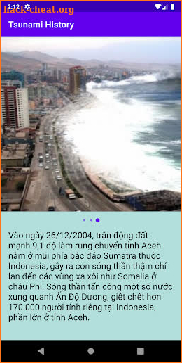 Tsunami History screenshot