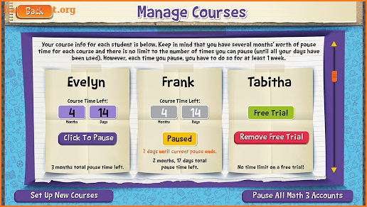 TT Pre-Algebra screenshot