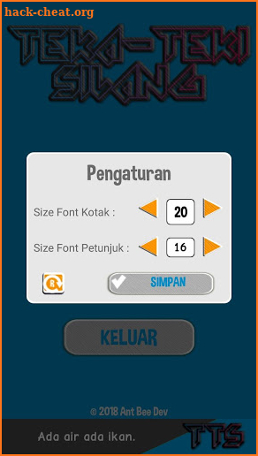 TTS 2018: Teka-Teki Silang screenshot