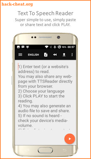 TTSReader Pro - Text To Speech screenshot