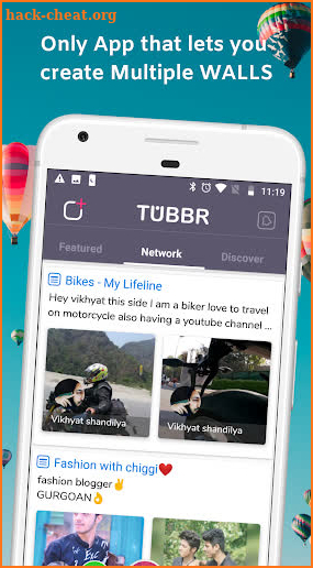 TUBBR (World's First Personal Social Network) screenshot