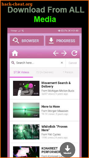 Tube All Media Video download screenshot