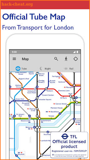 Tube Map - TfL London Underground route planner screenshot