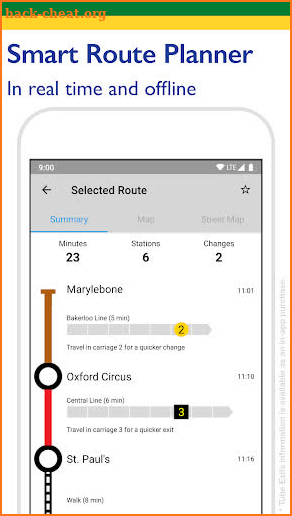 Tube Map - TfL London Underground route planner screenshot