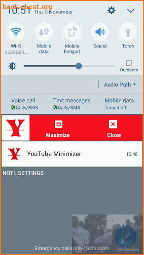 Tube Minimizer (Tube Background Player) screenshot