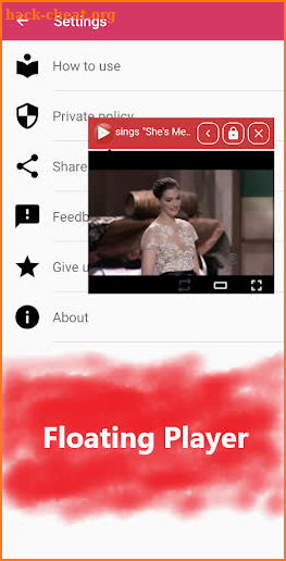 Tuber - Free Floating Video Player (Few Ads) screenshot