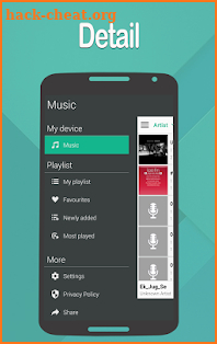 Tubily Free Music Player for Android screenshot