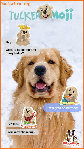 TuckerMoji - Golden Dog Stickers by Tucker Budzyn screenshot