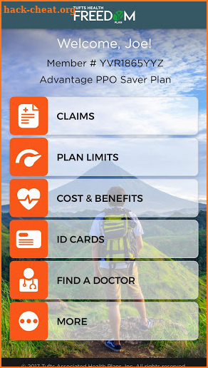 Tufts Health Freedom Plan screenshot