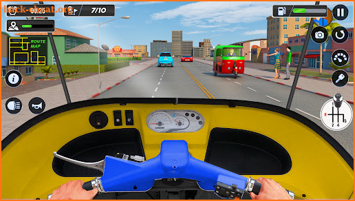 Tuk Tuk Auto Driving Games 3D screenshot