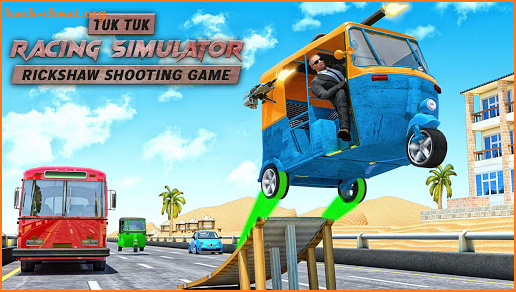 Tuk Tuk Racing Simulator: Rickshaw Shooting Game screenshot