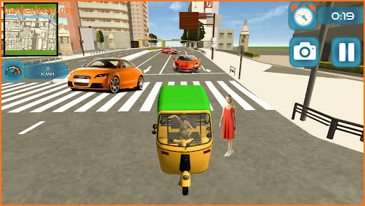 tuk tuk rickshaw driving game 3D screenshot
