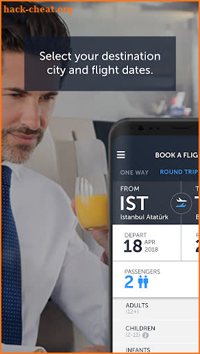 Turkish Airlines – Flight ticket screenshot