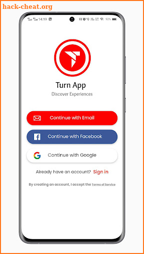 Turn App screenshot