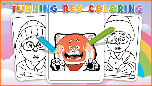 Turning Red Coloring Pages screenshot