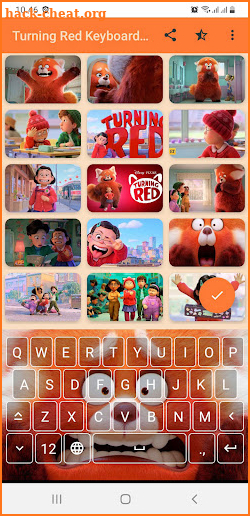 Turning Red Keyboard Wallpaper screenshot