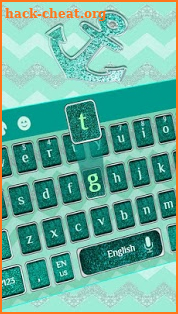 Turquoise Blue Keyboard Theme screenshot
