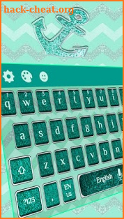 Turquoise Blue Keyboard Theme screenshot