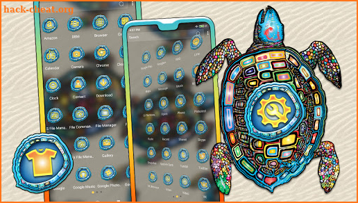 Turtle Mandala Launcher Theme screenshot
