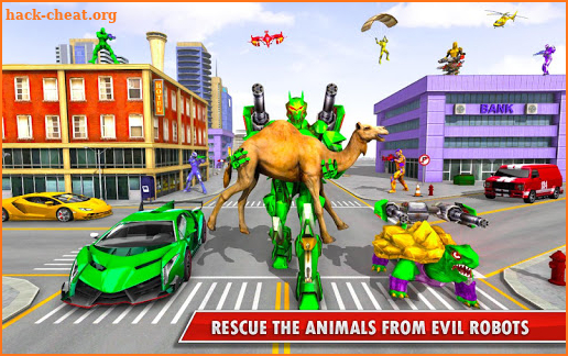 Turtle Robot Animal Rescue – Robot Car Transform screenshot