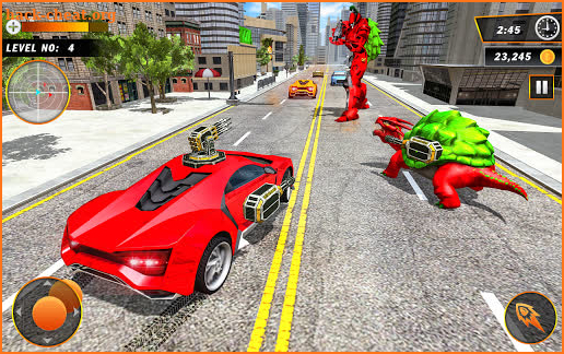 Turtle Robot Shooting- Grand Robot Transform Game screenshot
