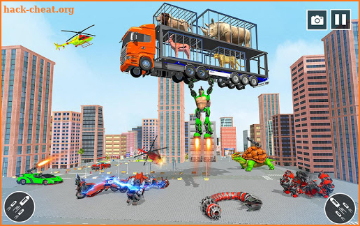 Turtle Super Robot Car Transform Shooting Game screenshot