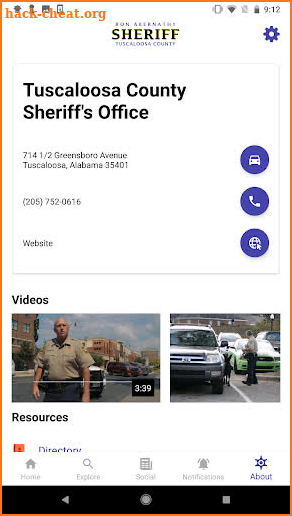 Tuscaloosa County Sheriff screenshot
