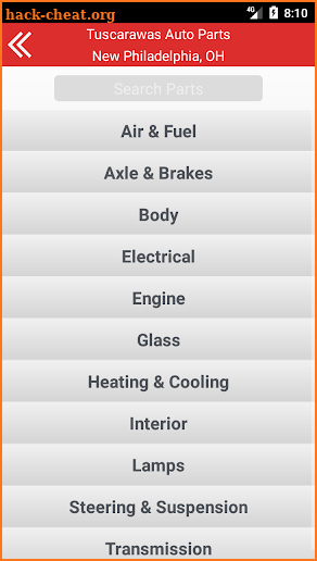 Tuscarawas Auto Parts screenshot