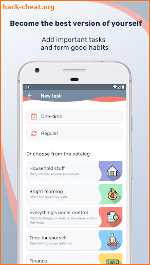Tusk: flexible task and habit manager screenshot