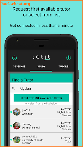 tutit-On Demand Virtual Tutoring screenshot
