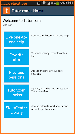 Tutor.com To Go screenshot