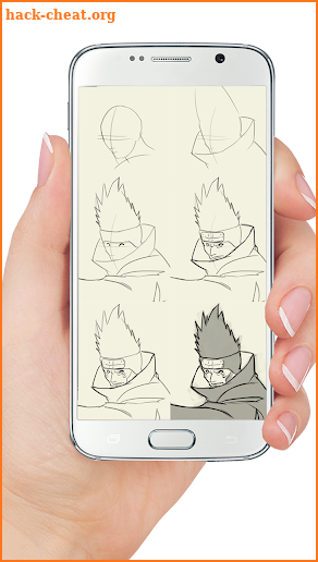 Tutorial Drawing Characters Anime Naruto screenshot