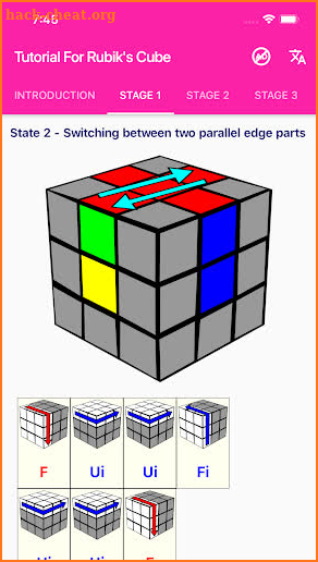 Tutorial For Rubik's Cube screenshot