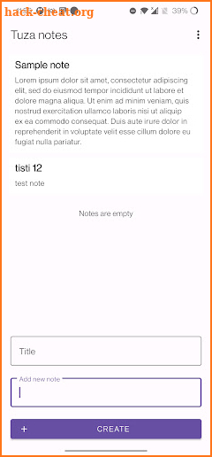 Tuza Notes screenshot