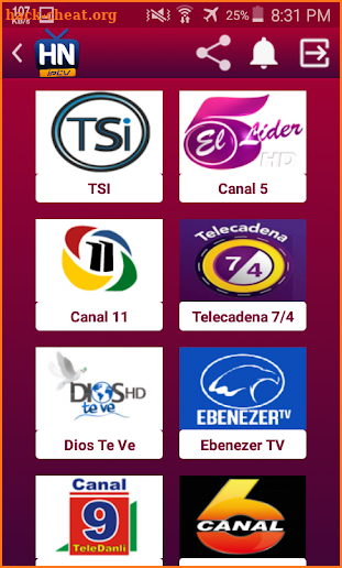 TV Canales Honduras screenshot