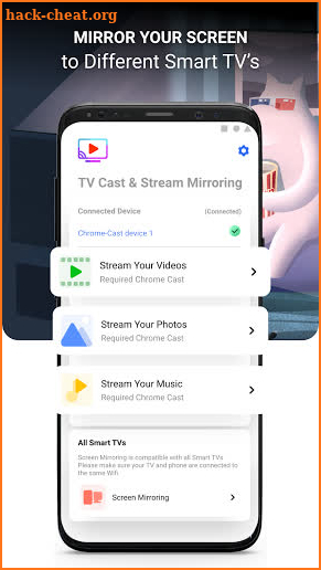 TV Cast & Screen Mirroring: Chromecast & Home TV screenshot