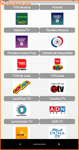TV Chile Canales screenshot