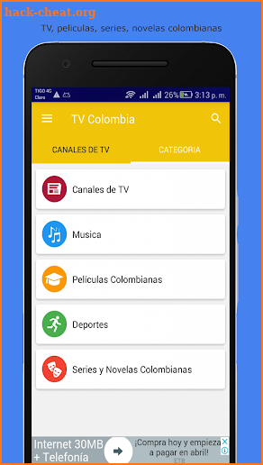 TV Colombia Online screenshot