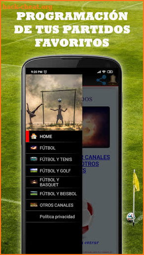 TV futbol en VIVO Gratis - CABLE TV Guide screenshot