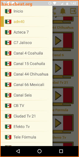 Tv-Mex en Vivo, Televisión Mexicana screenshot