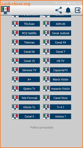 TV Mex Televisión Mexicana en HD screenshot