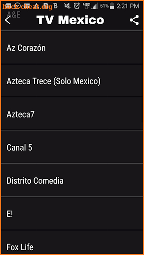 TV México screenshot