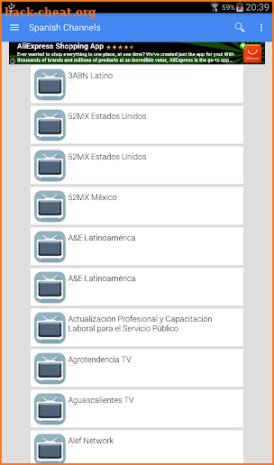 TV Mexico Channel Data screenshot