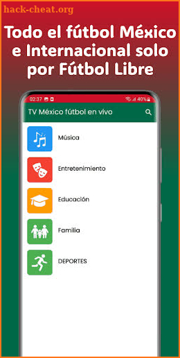 TV México fútbol en vivo screenshot