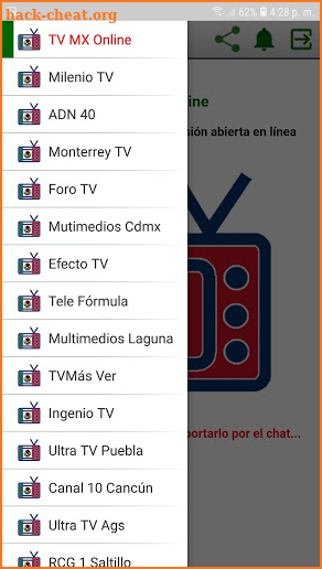 TV MX Online Televisión Mexicana en Linea screenshot