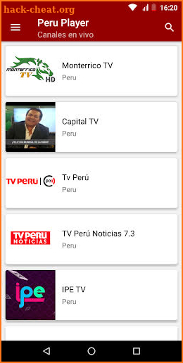 Tv Peruana - Canales de Perú screenshot